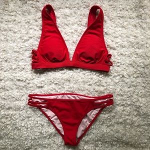 Shade and Shore Red Bikini